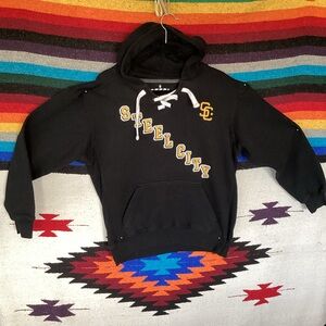 Steel city drawstring Pittsburgh Steelers hoodie sweatshirt